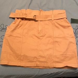 Cute neutral paper bag skirt